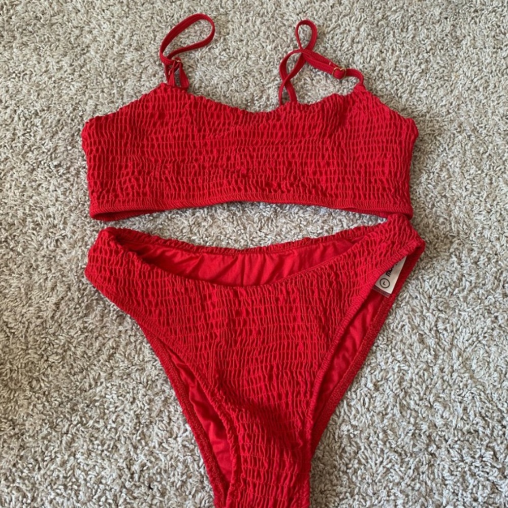 SOLD!! Two piece red bikini